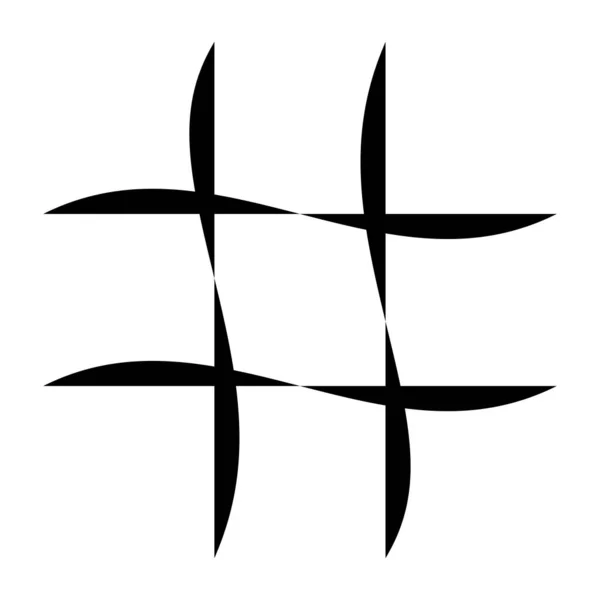 Irregular Grid Mesh Random Lines Squares Lattice Grating Trellis Plexus — Stock Vector