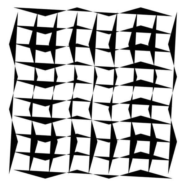 不规则网格 与随机线啮合 方格格子 格栅和丛图样 种群矢量图解 剪贴画 — 图库矢量图片