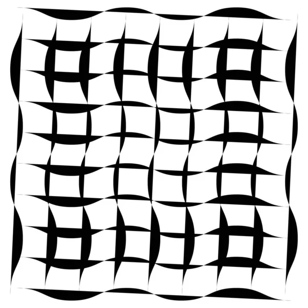 불규칙 그리드 무작위 선으로 그물망 Squares Lattice Grating Trellis Plexus — 스톡 벡터