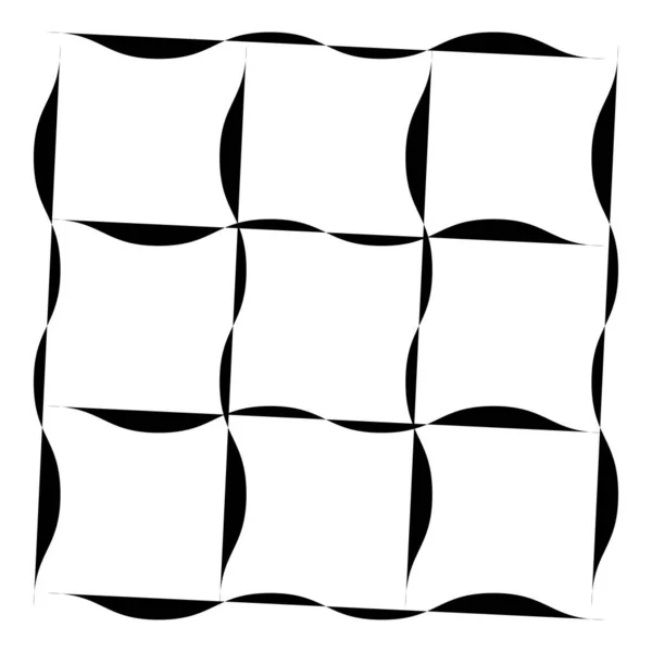 불규칙 그리드 무작위 선으로 그물망 Squares Lattice Grating Trellis Plexus — 스톡 벡터