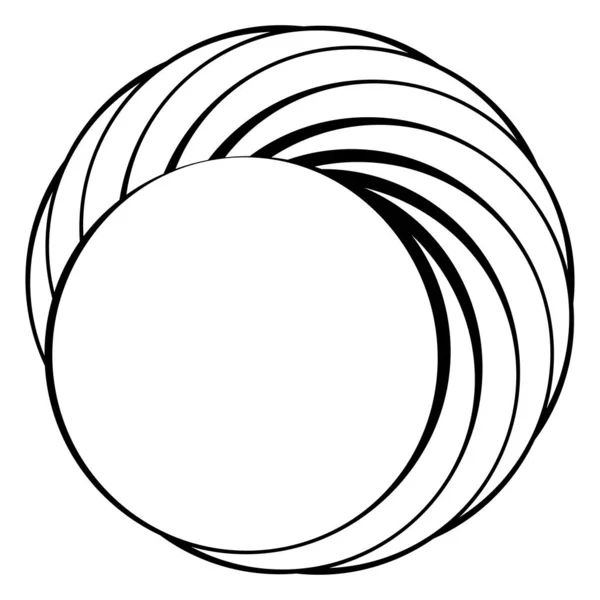 Abstrakter Kreisförmiger Strahlender Designelement Vektor Aktienvektorillustration Clip Art Grafiken — Stockvektor