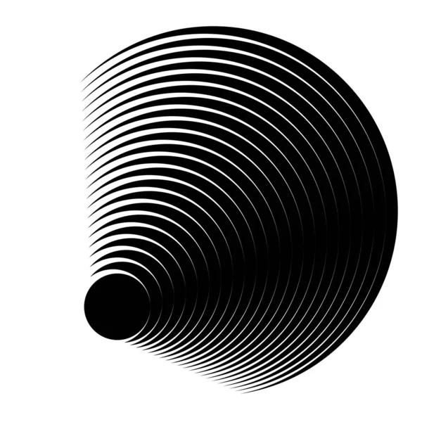 抽象的な円形 放射状のデザイン要素ベクトル 株式ベクトルイラスト Clip Art Graphics — ストックベクタ