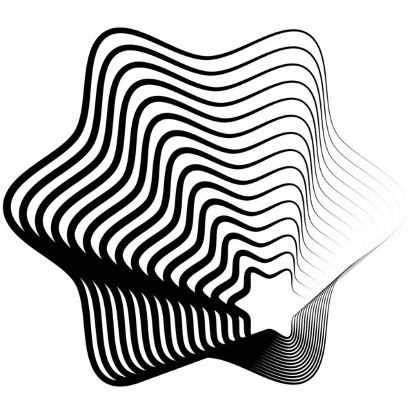 Abstrakt Cirkulär Utstrålande Designelement Vektor Stock Vektor Illustration Clip Art — Stock vektor