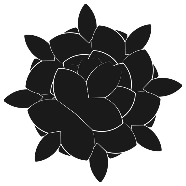 Lotus Géométrie Sacrée Floral Motif Fleurs Icône Circulaire Géométrique Symbole — Image vectorielle