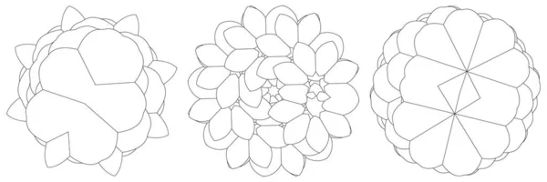 Священна Геометрія Лотоса Квітковий Мотив Ікона Геометричний Круглий Круговий Символ — стоковий вектор