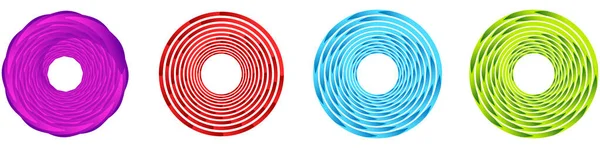 Абстрактный Геометрический Круг Элемент Дизайна Кольца Циркулярный Концентрический Круг Вереница — стоковый вектор