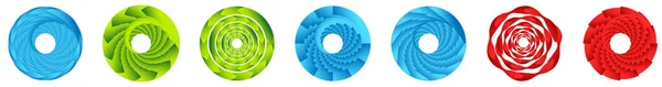 Abstracte Geometrische Cirkel Ring Design Element Cirkelvormige Concentrische Cirkel Zwenk — Stockvector