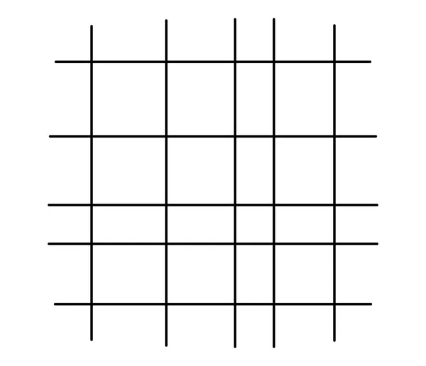 Unregelmäßige Zufällig Sich Kreuzende Linien Abstraktes Gitter Gitter Gitter Und — Stockvektor