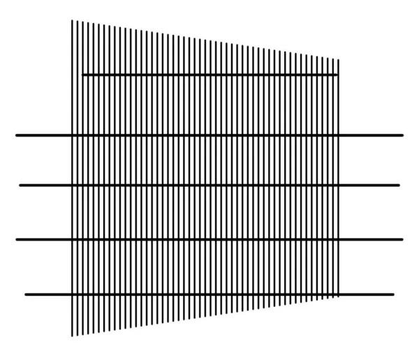 Irrégulière Lignes Intersection Aléatoires Grille Abstraite Maille Grille Motif Treillis — Image vectorielle