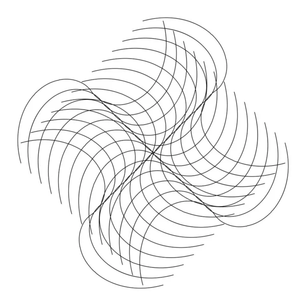 Geometrisches Webelement Mit Sich Überschneidenden Linien Streifen Abstraktes Gitter Gitter — Stockvektor