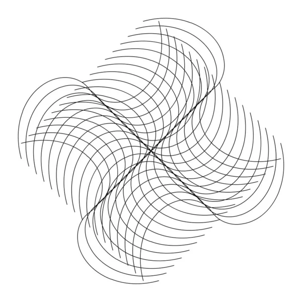 Geometrisches Webelement Mit Sich Überschneidenden Linien Streifen Abstraktes Gitter Gitter — Stockvektor