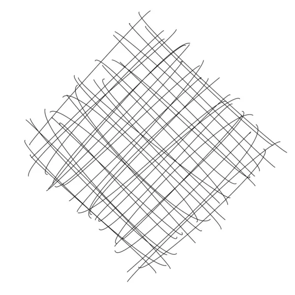 Elemento Tecelagem Geométrica Com Linhas Interseção Listras Reticulado Abstrato Grelha — Vetor de Stock