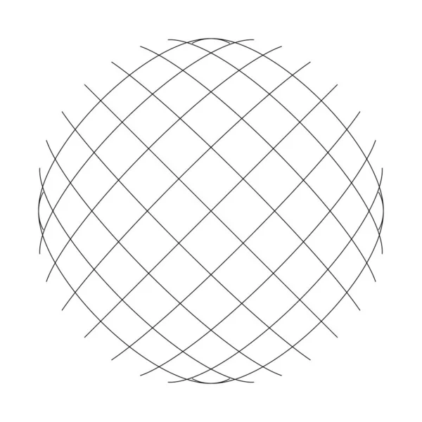 Elemento Trama Geometrica Con Linee Intersecanti Strisce Illustrazione Astratta Reticolo — Vettoriale Stock