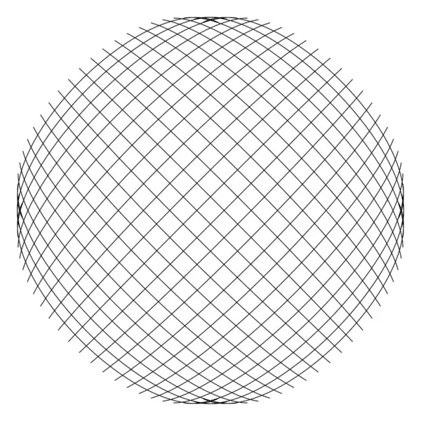 Geometrisches Webelement Mit Sich Überschneidenden Linien Streifen Abstraktes Gitter Gitter — Stockvektor