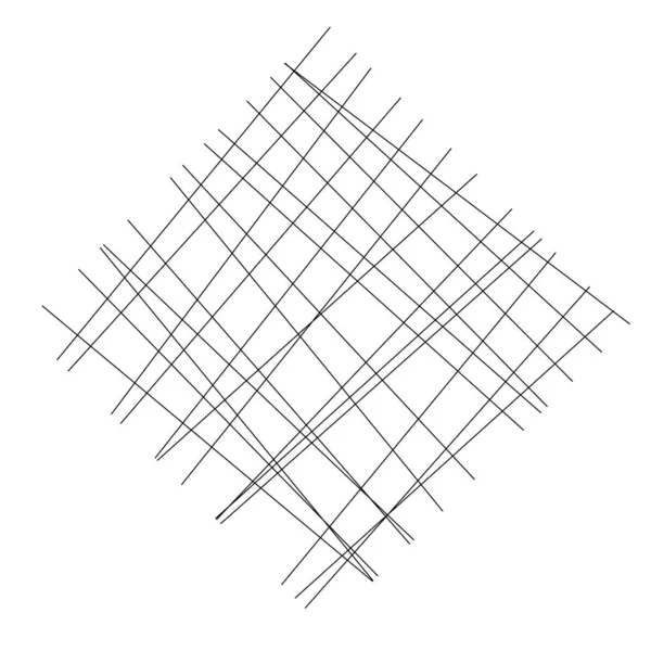 Kesişen çizgileri ve çizgileri olan geometrik dokuma ögesi. Soyut kafes, ızgara, kafes ve pleksus çizimi