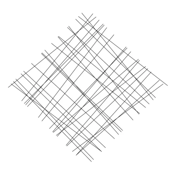 Kesişen çizgileri ve çizgileri olan geometrik dokuma ögesi. Soyut kafes, ızgara, kafes ve pleksus çizimi