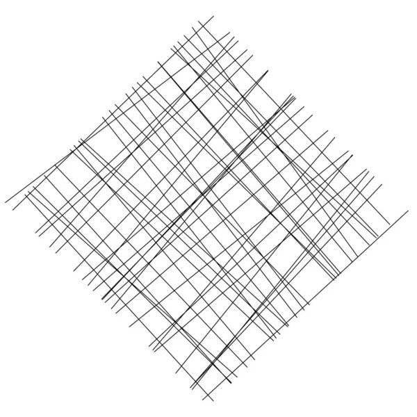 Élément Tissage Géométrique Avec Lignes Croisées Rayures Illustration Abstraite Treillis — Image vectorielle