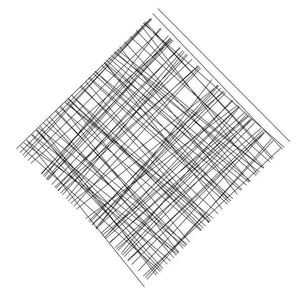 Geometrisches Webelement Mit Sich Überschneidenden Linien Streifen Abstraktes Gitter Gitter — Stockvektor