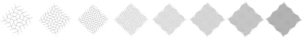 Elemento Geométrico Tejido Con Líneas Intersección Rayas Rejilla Abstracta Rejilla — Archivo Imágenes Vectoriales