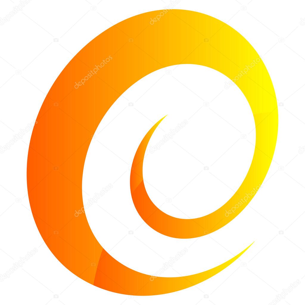 Spiral, swirl, twirl and whirl design element
