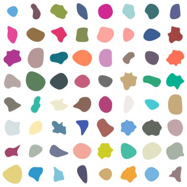 Rastgele leke, mürekkep lekesi. Organik leke, leke. Benek şekli. Splat, benek grafiği. Sıvı damlası, sıvı. Çakıl taşı, taş siluet. Mürekkep lekesi, mottle leke düzensiz şekli. Temel, basit yuvarlak, düzgün form