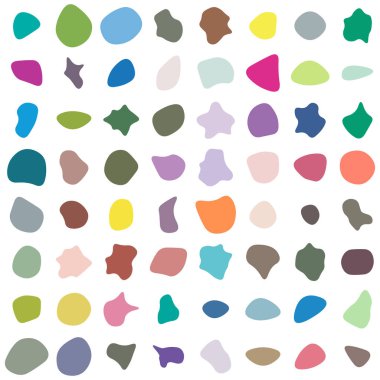 Rastgele leke, mürekkep lekesi. Organik leke, leke. Benek şekli. Splat, benek grafiği. Sıvı damlası, sıvı. Çakıl taşı, taş siluet. Mürekkep lekesi, mottle leke düzensiz şekli. Temel, basit yuvarlak, düzgün form