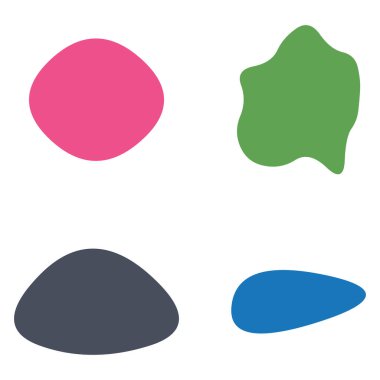 Rastgele leke, mürekkep lekesi. Organik leke, leke. Benek şekli. Splat, benek grafiği. Sıvı damlası, sıvı. Çakıl taşı, taş siluet. Mürekkep lekesi, mottle leke düzensiz şekli. Temel, basit yuvarlak, düzgün form