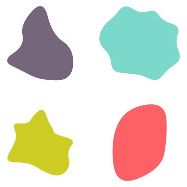 Rastgele leke, mürekkep lekesi. Organik leke, leke. Benek şekli. Splat, benek grafiği. Sıvı damlası, sıvı. Çakıl taşı, taş siluet. Mürekkep lekesi, mottle leke düzensiz şekli. Temel, basit yuvarlak, düzgün form