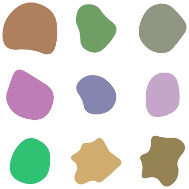 Rastgele leke, mürekkep lekesi. Organik leke, leke. Benek şekli. Splat, benek grafiği. Sıvı damlası, sıvı. Çakıl taşı, taş siluet. Mürekkep lekesi, mottle leke düzensiz şekli. Temel, basit yuvarlak, düzgün form