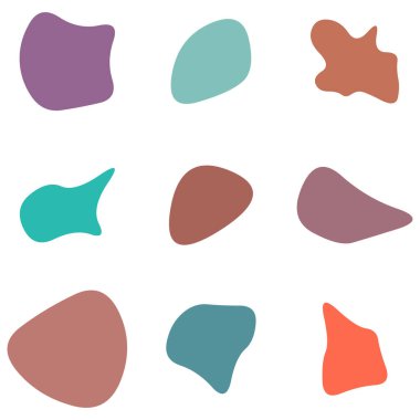 Rastgele leke, mürekkep lekesi. Organik leke, leke. Benek şekli. Splat, benek grafiği. Sıvı damlası, sıvı. Çakıl taşı, taş siluet. Mürekkep lekesi, mottle leke düzensiz şekli. Temel, basit yuvarlak, düzgün form