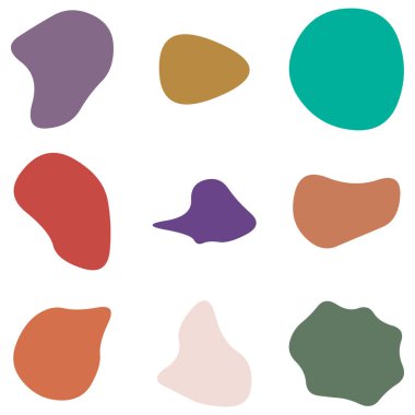 Rastgele leke, mürekkep lekesi. Organik leke, leke. Benek şekli. Splat, benek grafiği. Sıvı damlası, sıvı. Çakıl taşı, taş siluet. Mürekkep lekesi, mottle leke düzensiz şekli. Temel, basit yuvarlak, düzgün form