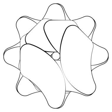 Soyut dairesel, radyal geometrik vektör ögesi, ikon, illüstrasyon. Motif, mandala tasarımı - stok vektör illüstrasyonu, klip- sanat grafikleri