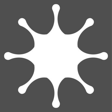 Soyut dairesel, radyal geometrik vektör ögesi, ikon, illüstrasyon. Motif, mandala tasarımı - stok vektör illüstrasyonu, klip- sanat grafikleri