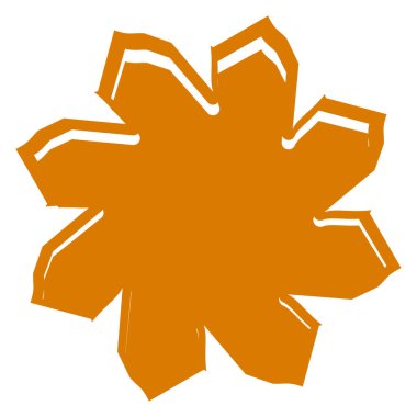 Soyut dairesel, radyal geometrik vektör ögesi, ikon, illüstrasyon. Motif, mandala tasarımı - stok vektör illüstrasyonu, klip- sanat grafikleri