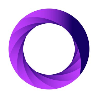 Soyut dairesel, radyal geometrik vektör ögesi, ikon, illüstrasyon. Motif, mandala tasarımı - stok vektör illüstrasyonu, klip- sanat grafikleri