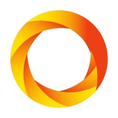 Soyut dairesel, radyal geometrik vektör ögesi, ikon, illüstrasyon. Motif, mandala tasarımı - stok vektör illüstrasyonu, klip- sanat grafikleri