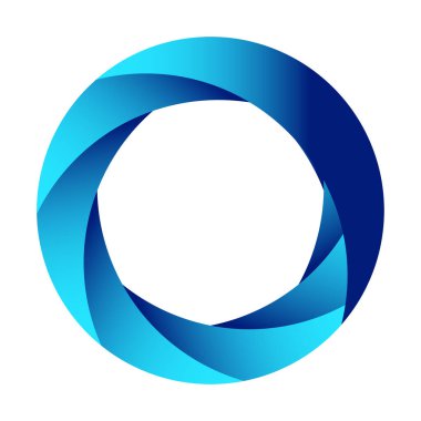 Soyut dairesel, radyal geometrik vektör ögesi, ikon, illüstrasyon. Motif, mandala tasarımı - stok vektör illüstrasyonu, klip- sanat grafikleri