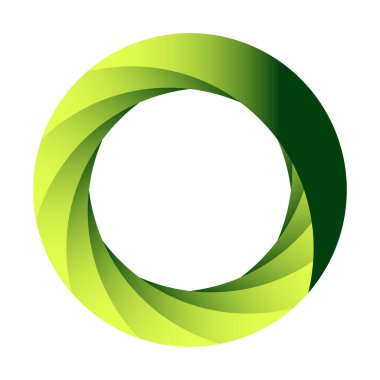 Soyut dairesel, radyal geometrik vektör ögesi, ikon, illüstrasyon. Motif, mandala tasarımı - stok vektör illüstrasyonu, klip- sanat grafikleri