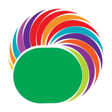 Soyut dairesel, radyal geometrik vektör ögesi, ikon, illüstrasyon. Motif, mandala tasarımı - stok vektör illüstrasyonu, klip- sanat grafikleri