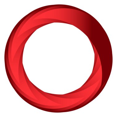 Soyut dairesel, radyal geometrik vektör ögesi, ikon, illüstrasyon. Motif, mandala tasarımı - stok vektör illüstrasyonu, klip- sanat grafikleri