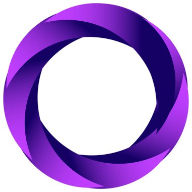 Soyut dairesel, radyal geometrik vektör ögesi, ikon, illüstrasyon. Motif, mandala tasarımı - stok vektör illüstrasyonu, klip- sanat grafikleri