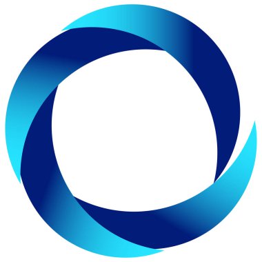 Soyut dairesel, radyal geometrik vektör ögesi, ikon, illüstrasyon. Motif, mandala tasarımı - stok vektör illüstrasyonu, klip- sanat grafikleri