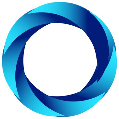 Soyut dairesel, radyal geometrik vektör ögesi, ikon, illüstrasyon. Motif, mandala tasarımı - stok vektör illüstrasyonu, klip- sanat grafikleri