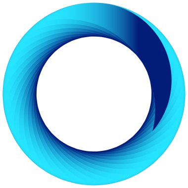 Soyut dairesel, radyal geometrik vektör ögesi, ikon, illüstrasyon. Motif, mandala tasarımı - stok vektör illüstrasyonu, klip- sanat grafikleri