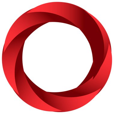 Soyut dairesel, radyal geometrik vektör ögesi, ikon, illüstrasyon. Motif, mandala tasarımı - stok vektör illüstrasyonu, klip- sanat grafikleri