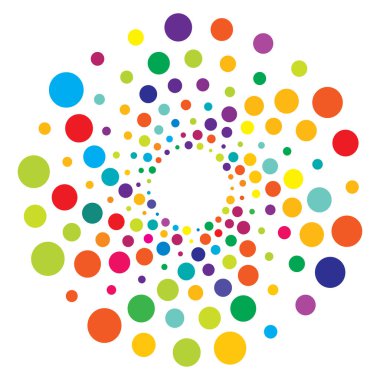 Soyut dairesel, radyal geometrik vektör ögesi, ikon, illüstrasyon. Motif, mandala tasarımı - stok vektör illüstrasyonu, klip- sanat grafikleri