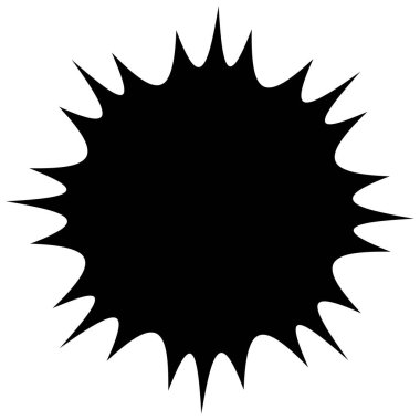 Soyut dairesel, radyal geometrik vektör ögesi, ikon, illüstrasyon. Motif, mandala tasarımı - stok vektör illüstrasyonu, klip- sanat grafikleri