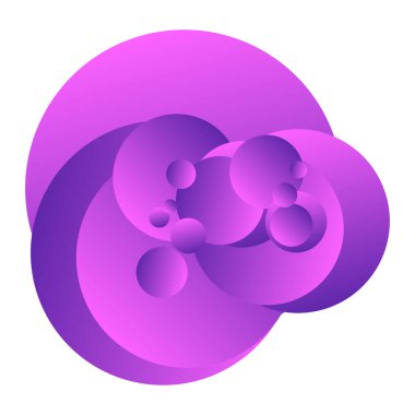 Soyut rasgele geometrik öğelerin