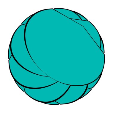 Mandala yayılıyor. Dairesel geometrik motif, simge, şekil - stok vektör çizimi, klip- sanat grafikleri