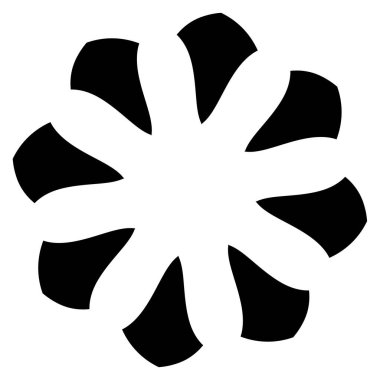 Mandala yayılıyor. Dairesel geometrik motif, simge, şekil - stok vektör çizimi, klip- sanat grafikleri